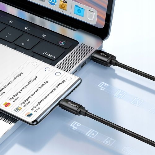 MCDODO KABEL USB-C SZYBKIE ŁADOWANIE DO SAMSUNG XIAOMI TYP C 6A 120W 2M LED na Arena.pl