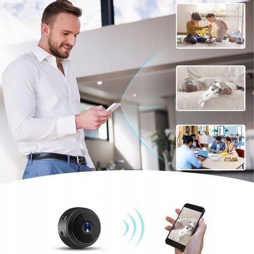 MINI KAMERA WIFI SZPIEGOWSKA IP SMART FULL HD MONITORING BEZPRZEWODOWA A9 na Arena.pl