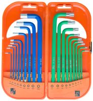 komplet kluczy trzpieniowych hex i torx długie 18 sztuk - e-400-2620