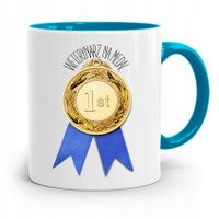 Kubek Błękitny Weterynarza Na Medal Prezent Z Nadrukiem Ze Zdjęciem