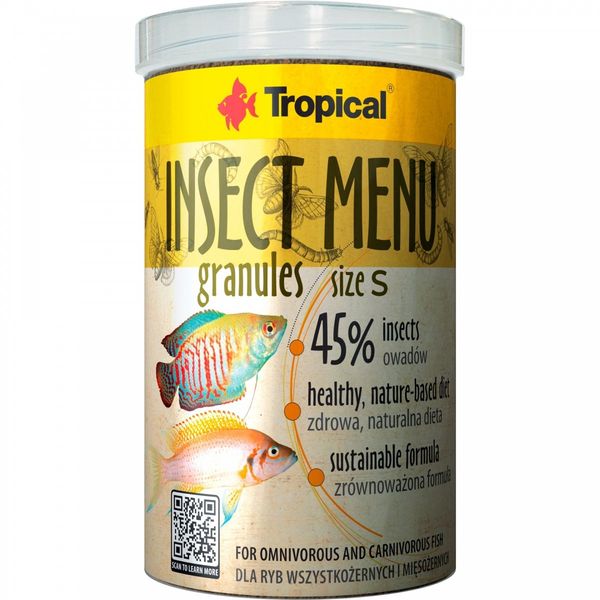 Tropical INSECT MENU GRANULES SIZE S 250ML/135G zdjęcie 1