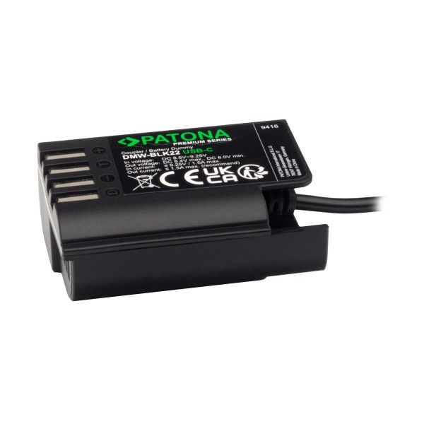 PATONA Adapter Dummy USB-C DMW-BLK22 zdjęcie 3