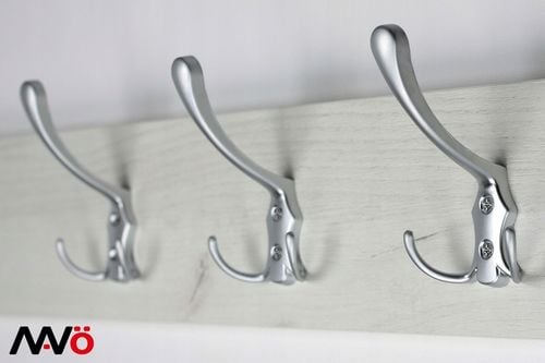 5x HACZYK NA UBRANIA WIESZAK NA UBRANIA ŚCIENNY WIESZAK MEBLOWY CHROM na Arena.pl