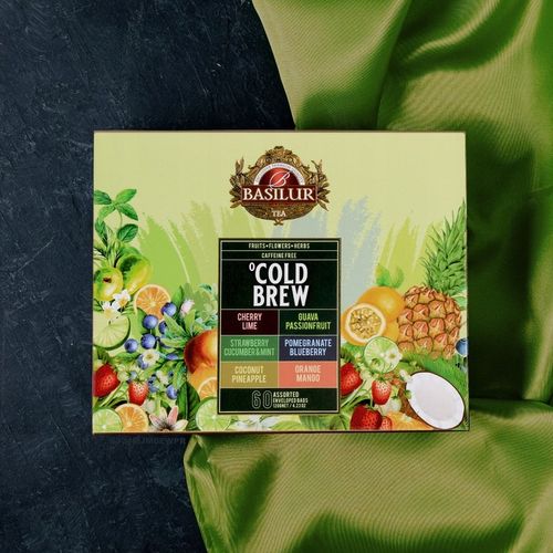 Basilur COLD BREW zestaw herbat bez kofeiny 6 SMAKÓW OWOCOWYCH - 60 KOPERT na Arena.pl