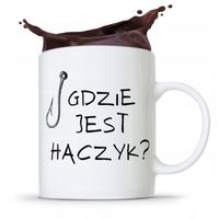 Kubek Prezent Wędkarza Rybaka Gdzie Jest Haczyk? Z Nadrukiem Ze Zdjęciem