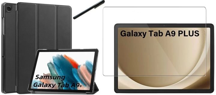 ETUI + SZKŁO + RYSIK do SAMSUNG GALAXY TAB A9+ PLUS 11 2023 X210 X215 X216 zdjęcie 1