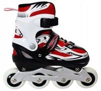 ROLKI REGULOWANE 35-38 Płozy aluminiowe, Kółka kauczukowe PU, Łożyska ABEC7