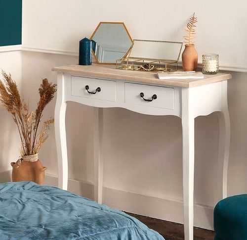 Konsola Chrysa biała 2 szuflady na Arena.pl