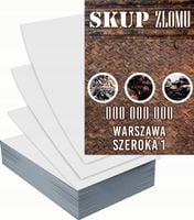 Ulotki A6 reklamowe firmowe 100szt dużo różnych wzorów SKUP ZŁOMU