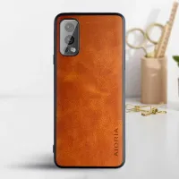 Etui AIORIA Vintage LEATHER do OnePlus Nord 2 pomarańczowy