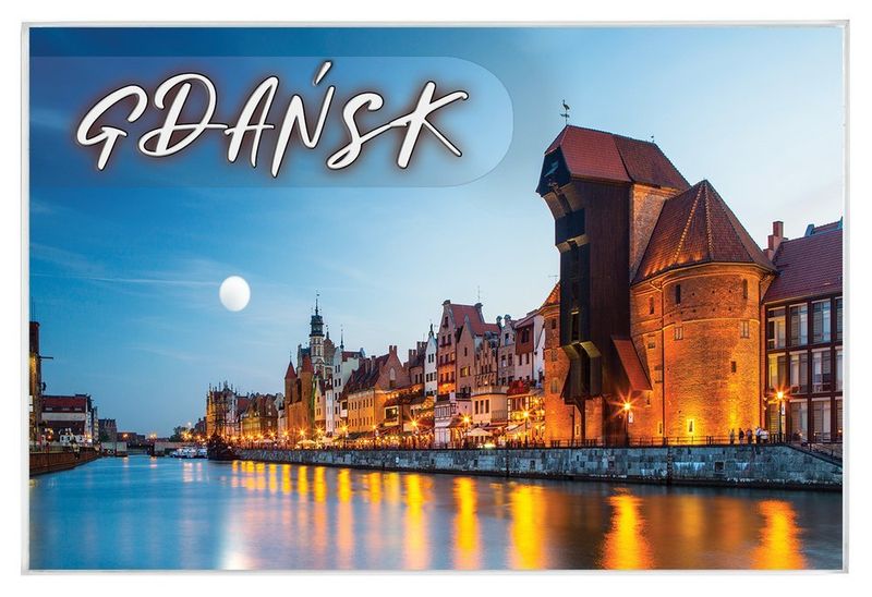 Gdańsk - magnes szklany zdjęcie 1