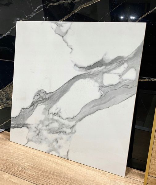 Gres marmuropodobny 120x120 CALACATTA CARARA white zdjęcie 1