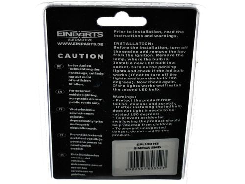 BLISTER 1pc - EPL100 H3 LED 5 COB na Arena.pl