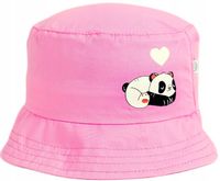 BAWEŁNIANY KAPELUSZ NA LATO DLA DZIEWCZYNKI CZAPKA LETNIA YOCLUB 46-50 H33