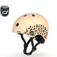 Kask dla dzieci Scootandride XXS-S dla dzieci 1-5 lat Leopard 45-51 cm