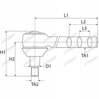 Przegub Kulowy Drążka Kierowniczego Fendt 231GTW