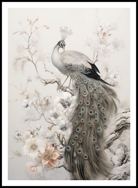 Plakat 64x90cm Pawia Gracja zdjęcie 3