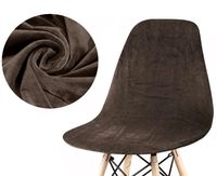 POKROWIEC NA KRZESŁO SKANDYNAWSKIE WELUR PREMIUM AKSAMIT ELASTYCZNY