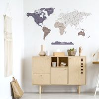 Naklejka Mapa Świata DK332 L