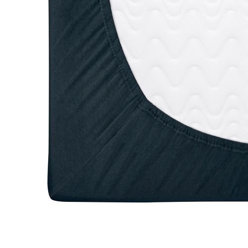 Prześcieradło z gumką jersey 160x200 BASIC granat na Arena.pl