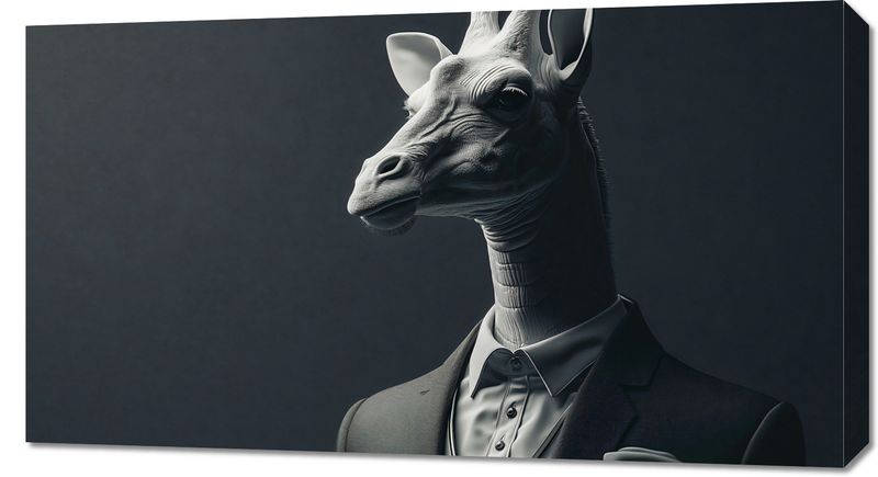 Obraz 90x50cm Żyrafa na Wyjściu zdjęcie 1