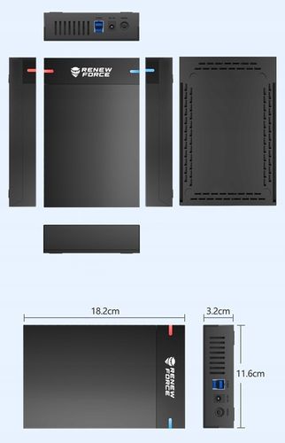 Obudowa Dysku 3.5' Kieszeń SATA I II III HDD USB 3.0 Super Speed do 5Gb/s na Arena.pl