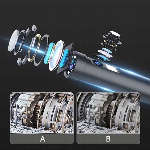 KAMERA INSPEKCYJNA ENDOSKOP WiFi Android iOS DUO LED WARSZTATOWA 5m PRZEWÓD na Arena.pl