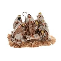 szopka bożonarodzeniowa Home ESPRIT Brązowy Beżowy Żywica 40 X 24 X 23,5 CM