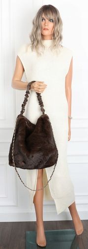 TOREBKA DAMSKA A4 NA RAMIĘ Z FUTERKA WŁOSKA MARKA XY2503 czekoladowa na Arena.pl