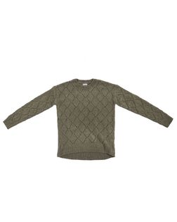 PEPCO Damski dzianinowy sweter ciemne khaki XL