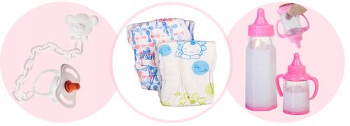 Lalka bobas interaktywna mówi i śpiewa po polsku SMOCZEK PAMPERSY BUTELKI na Arena.pl