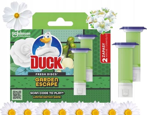 Duck Fresh Discs Garden Escape - Żelowy Krążek Do Toalety 72ml (2 x 36ml) na Arena.pl