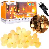 Girlanda świetlna ogrodowa 15m Lampki LED Kulki