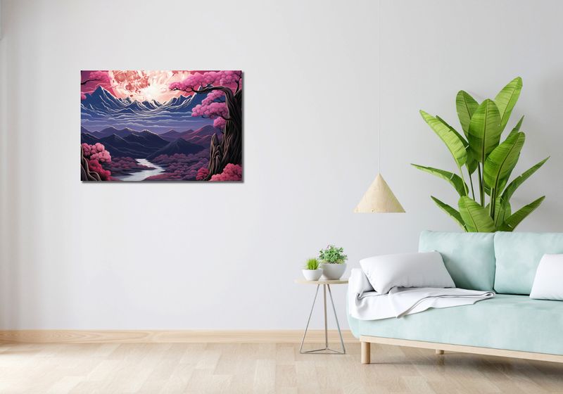 Obraz 90x60cm Różowa Kraina Marzeń zdjęcie 2