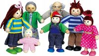 Lalki do domku dla lalek - rodzinka