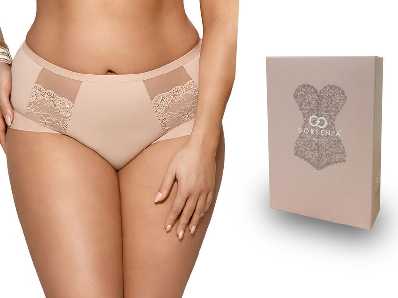 Gorsenia pełne majtki figi K442 Luisse, beżowe 3XL zdjęcie 1