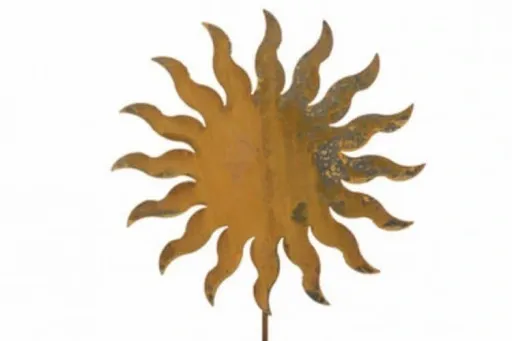 Słońce dekoracja metalowa do ogrodu 117 cm zdjęcie 2