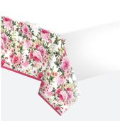 Obrus papierowy Bukiet Różowe Kwiaty, 120x180 cm