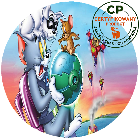 Opłatek na tort Tom i Jerry zdjęcie 1