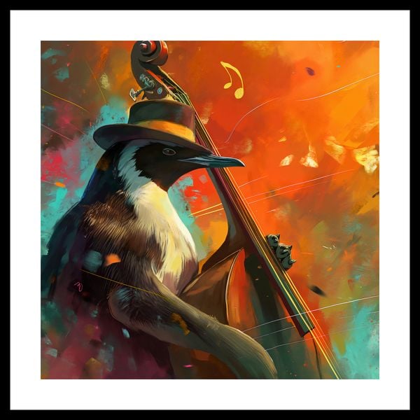 Plakat 50x50cm Pingwinia Nuta zdjęcie 3