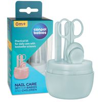 CANPOL Zestaw pielęgnacyjny do paznokci dla niemowląt i dzieci NIEBIESKI