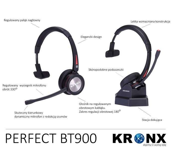 Zestaw bezprzewodowy PERFECT BT900E zdjęcie 1