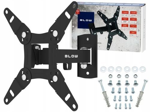 MOCNY UCHWYT ŚCIENNY REGULOWANY WIESZAK TV MONITORA TELEWIZORA LCD na Arena.pl