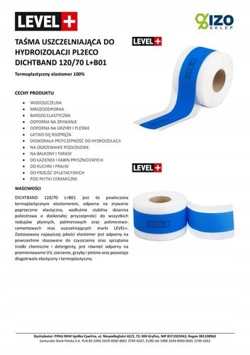 Taśma do Hydroizolacji 10mb Łazienka Balkon B01 na Arena.pl