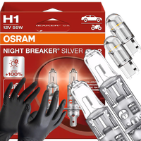 Żarówki Osram H1 Night Breaker Silver +100% W5W Led Clear Rękawiczki