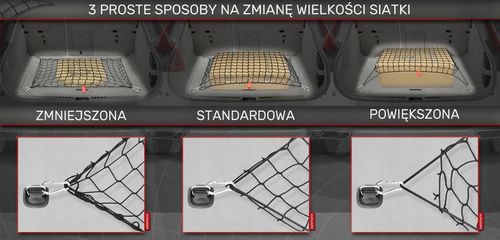 Siatka do bagażnika do Cupra Formentor SUV siatka bagażowa organizer na Arena.pl