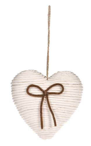 Biała zawieszka serce 8cm # na Arena.pl