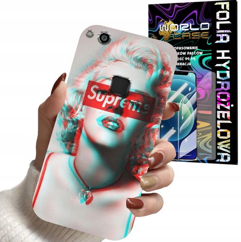 ETUI DO HUAWEI P9 LITE 2016 - Monroe MODNE KOBIECE WZORY + FOLIA na Arena.pl