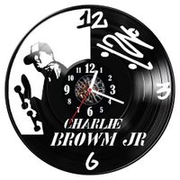 Zegar ścienny z płyty winylowej Charlie Brown Jr 838.14