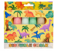 Zestaw Kredy Do Chodnika – 6 Kolorów Dinozaurowej Kreatywności Kreda